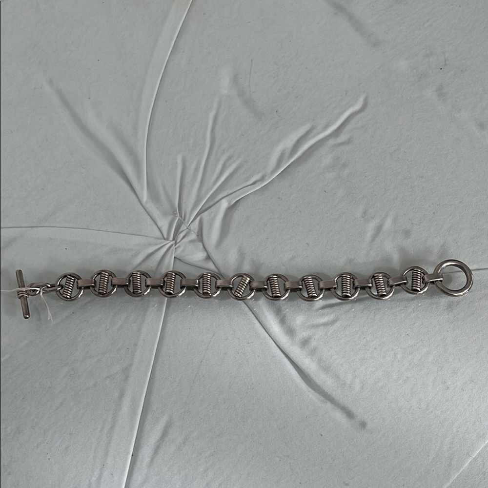 Stylish Silver Beaded Bracelet